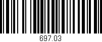 Código de barras (EAN, GTIN, SKU, ISBN): '697.03'