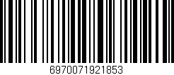 Código de barras (EAN, GTIN, SKU, ISBN): '6970071921853'