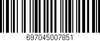 Código de barras (EAN, GTIN, SKU, ISBN): '697045007851'