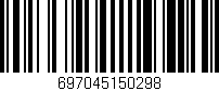 Código de barras (EAN, GTIN, SKU, ISBN): '697045150298'