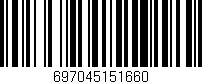 Código de barras (EAN, GTIN, SKU, ISBN): '697045151660'