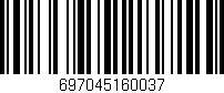 Código de barras (EAN, GTIN, SKU, ISBN): '697045160037'