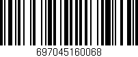 Código de barras (EAN, GTIN, SKU, ISBN): '697045160068'