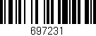 Código de barras (EAN, GTIN, SKU, ISBN): '697231'