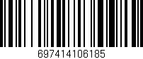 Código de barras (EAN, GTIN, SKU, ISBN): '697414106185'