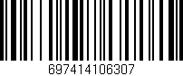 Código de barras (EAN, GTIN, SKU, ISBN): '697414106307'