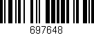 Código de barras (EAN, GTIN, SKU, ISBN): '697648'