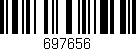 Código de barras (EAN, GTIN, SKU, ISBN): '697656'