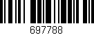 Código de barras (EAN, GTIN, SKU, ISBN): '697788'