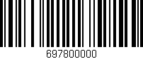 Código de barras (EAN, GTIN, SKU, ISBN): '697800000'