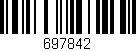 Código de barras (EAN, GTIN, SKU, ISBN): '697842'