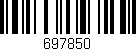 Código de barras (EAN, GTIN, SKU, ISBN): '697850'