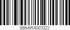 Código de barras (EAN, GTIN, SKU, ISBN): '6984854003322'