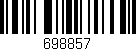 Código de barras (EAN, GTIN, SKU, ISBN): '698857'