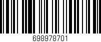 Código de barras (EAN, GTIN, SKU, ISBN): '698978701'
