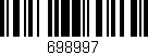 Código de barras (EAN, GTIN, SKU, ISBN): '698997'