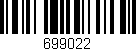 Código de barras (EAN, GTIN, SKU, ISBN): '699022'