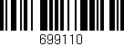 Código de barras (EAN, GTIN, SKU, ISBN): '699110'