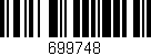Código de barras (EAN, GTIN, SKU, ISBN): '699748'