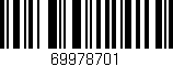 Código de barras (EAN, GTIN, SKU, ISBN): '69978701'