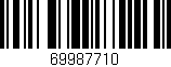 Código de barras (EAN, GTIN, SKU, ISBN): '69987710'
