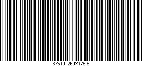 Código de barras (EAN, GTIN, SKU, ISBN): '6Y510=260X175-5'