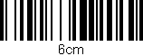 Código de barras (EAN, GTIN, SKU, ISBN): '6cm'