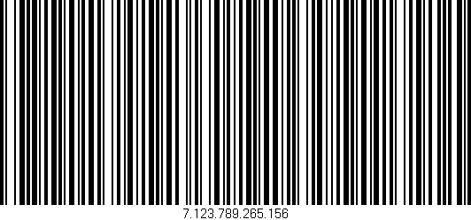 Código de barras (EAN, GTIN, SKU, ISBN): '7.123.789.265.156'