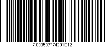 Código de barras (EAN, GTIN, SKU, ISBN): '7.898587774291E12'