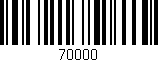 Código de barras (EAN, GTIN, SKU, ISBN): '70000'