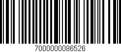 Código de barras (EAN, GTIN, SKU, ISBN): '7000000086526'