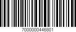 Código de barras (EAN, GTIN, SKU, ISBN): '7000000446801'