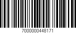 Código de barras (EAN, GTIN, SKU, ISBN): '7000000448171'