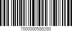 Código de barras (EAN, GTIN, SKU, ISBN): '7000000588280'