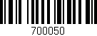Código de barras (EAN, GTIN, SKU, ISBN): '700050'