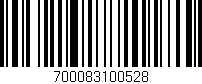 Código de barras (EAN, GTIN, SKU, ISBN): '700083100528'