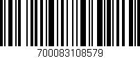Código de barras (EAN, GTIN, SKU, ISBN): '700083108579'