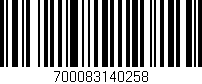 Código de barras (EAN, GTIN, SKU, ISBN): '700083140258'