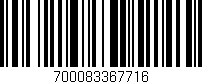 Código de barras (EAN, GTIN, SKU, ISBN): '700083367716'