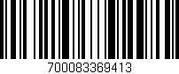 Código de barras (EAN, GTIN, SKU, ISBN): '700083369413'