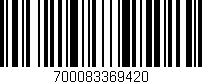Código de barras (EAN, GTIN, SKU, ISBN): '700083369420'