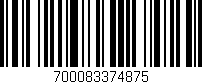 Código de barras (EAN, GTIN, SKU, ISBN): '700083374875'