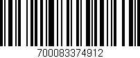 Código de barras (EAN, GTIN, SKU, ISBN): '700083374912'