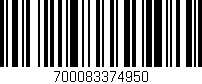 Código de barras (EAN, GTIN, SKU, ISBN): '700083374950'