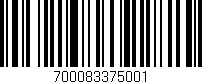 Código de barras (EAN, GTIN, SKU, ISBN): '700083375001'