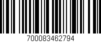 Código de barras (EAN, GTIN, SKU, ISBN): '700083462794'
