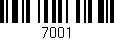 Código de barras (EAN, GTIN, SKU, ISBN): '7001'