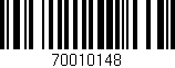 Código de barras (EAN, GTIN, SKU, ISBN): '70010148'