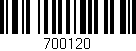 Código de barras (EAN, GTIN, SKU, ISBN): '700120'