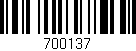 Código de barras (EAN, GTIN, SKU, ISBN): '700137'